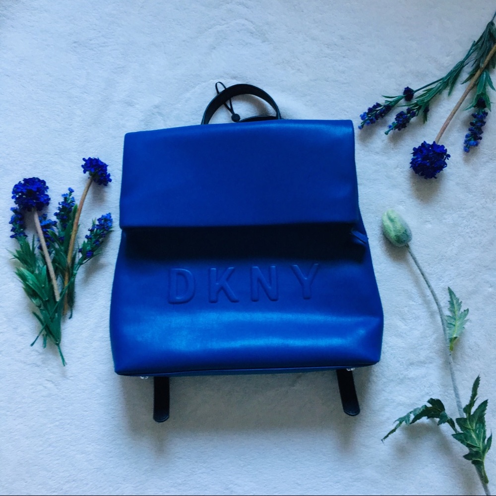 NWT DKNY Logo Blue Backpack